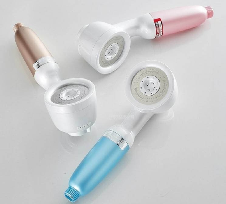 Shower filter used in a personal-care setting