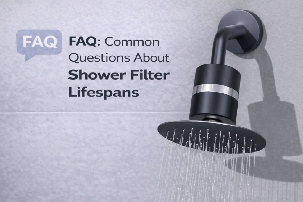 Common question about the shower filter lifespans