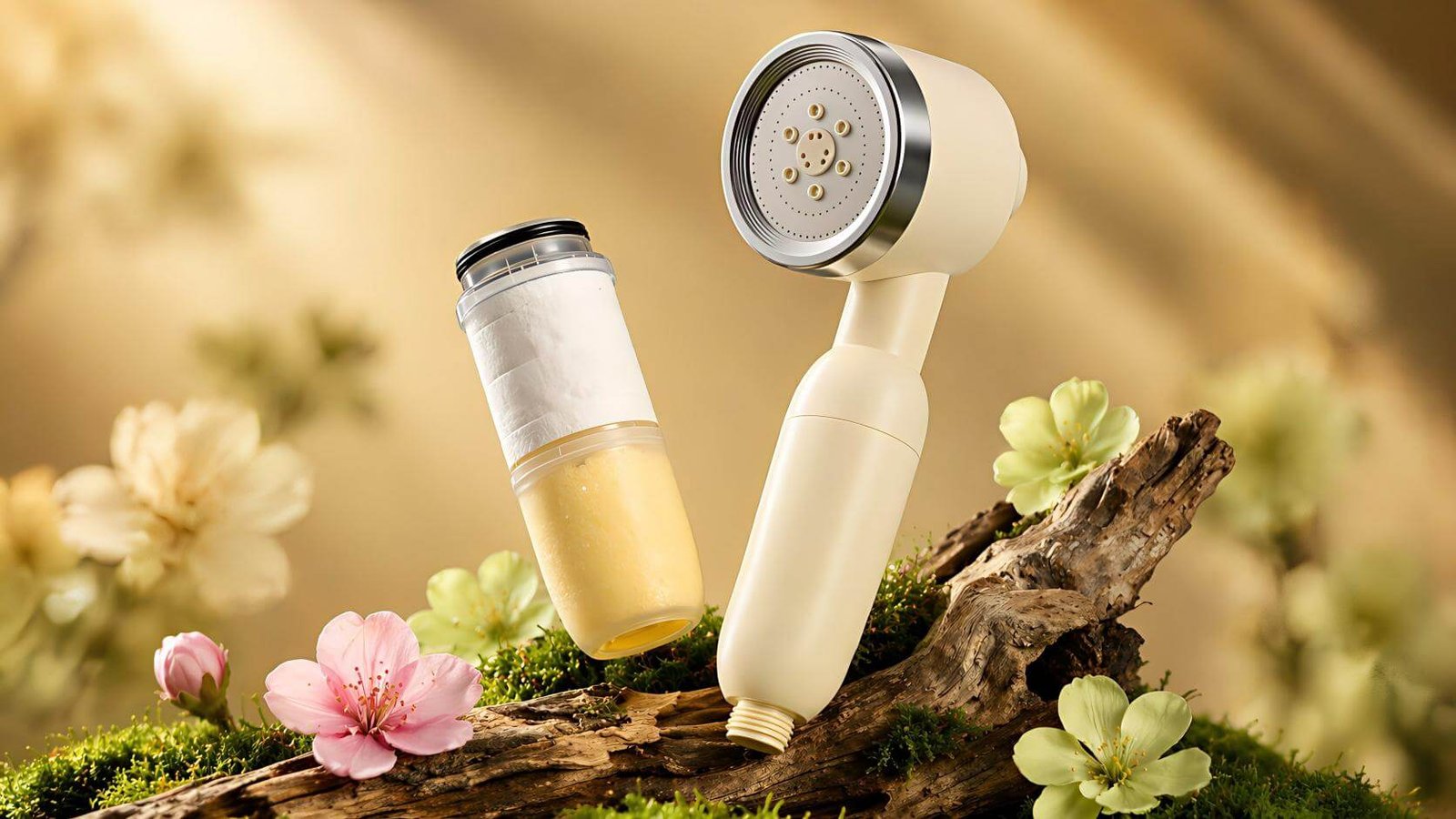 Jinko shower filter product image for housing and connection inspection context